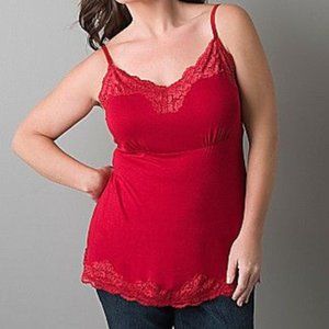 Lane Bryant Red Lace Cami